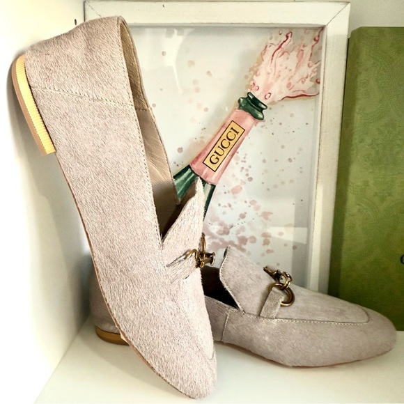 Donna Karan Light Beige Suede Loafers size 6 - Picture 2 of 9